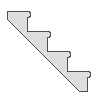 Calculer des tailles et des quantités d'escalier monolithique béton direct de matériaux.