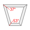ตัดมุมของสี่เหลี่ยมคางหมู