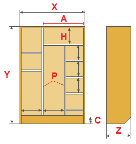 Онлайн конструктор шкафов-купе✴️ 3d калькулятор шкафа-купе с размерами в МебельОК