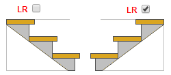 Berekkening fan metalen mei in treppen mei in rotaasje fan 180 graden en stappen op Crutches