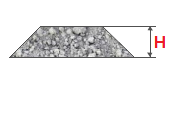 Calculation of the volume of gravel, crushed stone, sand on the heap
